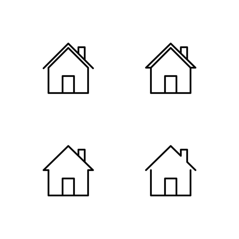 House icon set. Home icon set. vector