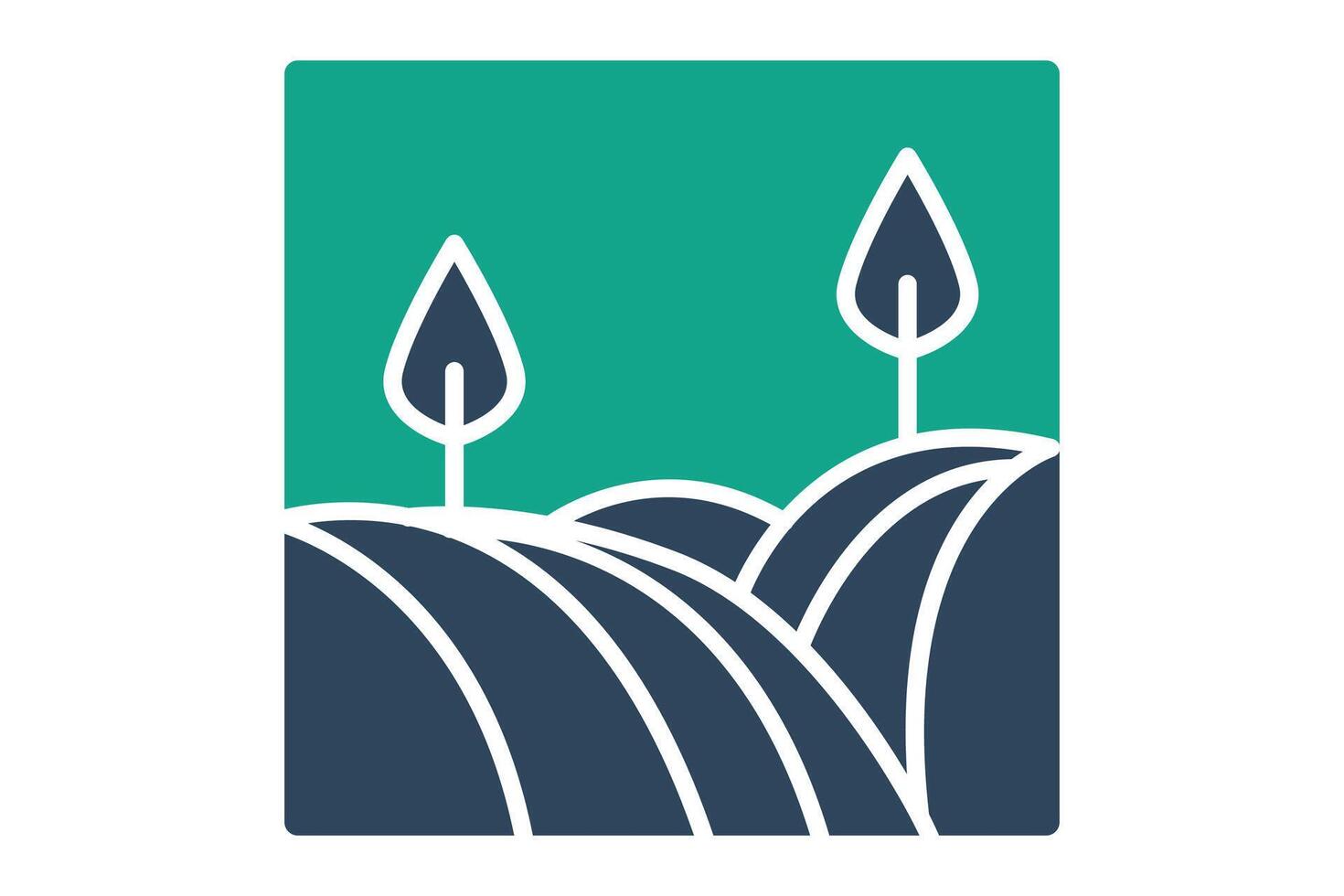 Farm icon. solid icon style. icon related to agricultural activity. agriculture elements illustration vector