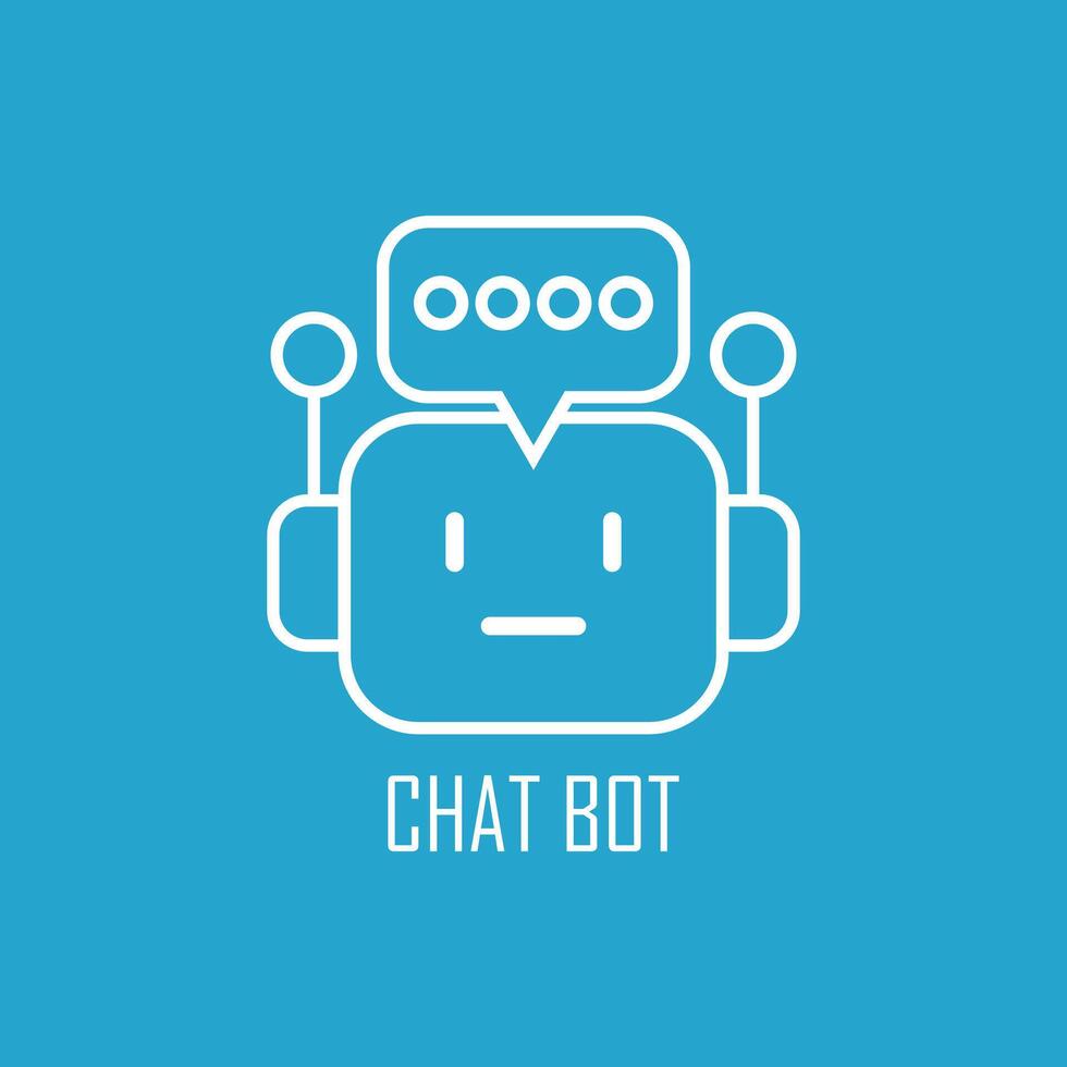 Chat Bot Icon Sign. Artificial Intelligence Ai Automation Chatbot Virtual Assistant vector