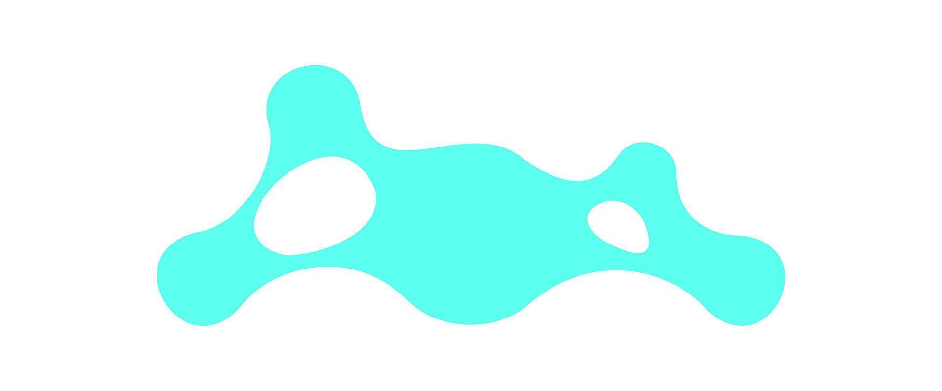 Y2K abstract metaball pattern. Retro icon with modern shape and flat aesthetic. This graphic element embodies 90s vibes and creative design, perfect for decoration trendy visuals. vector