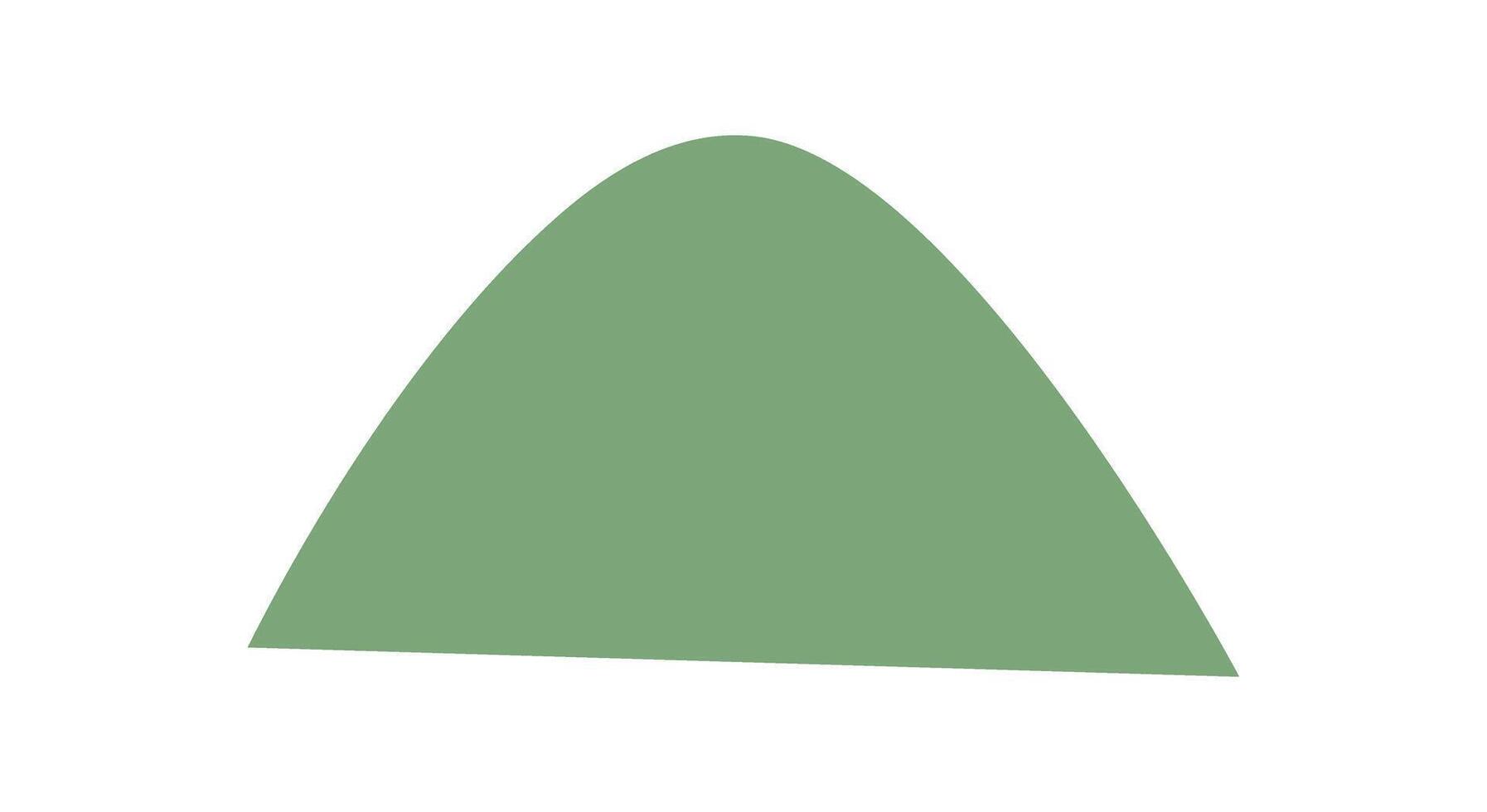A simple green hill in nature. This peaceful landscape features a vibrant green hill and evokes a sense of harmony with the outdoors. The overall scene captures the tranquility of nature, making it vector