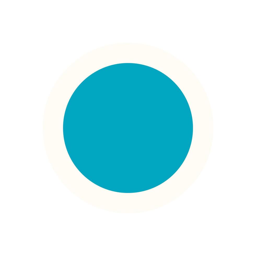 Brutalist circle icon sticker. Modern abstract shape in a minimal form. This bold symbol features geometric elements with a y2k aesthetic, perfect for contemporary graphic applications. vector
