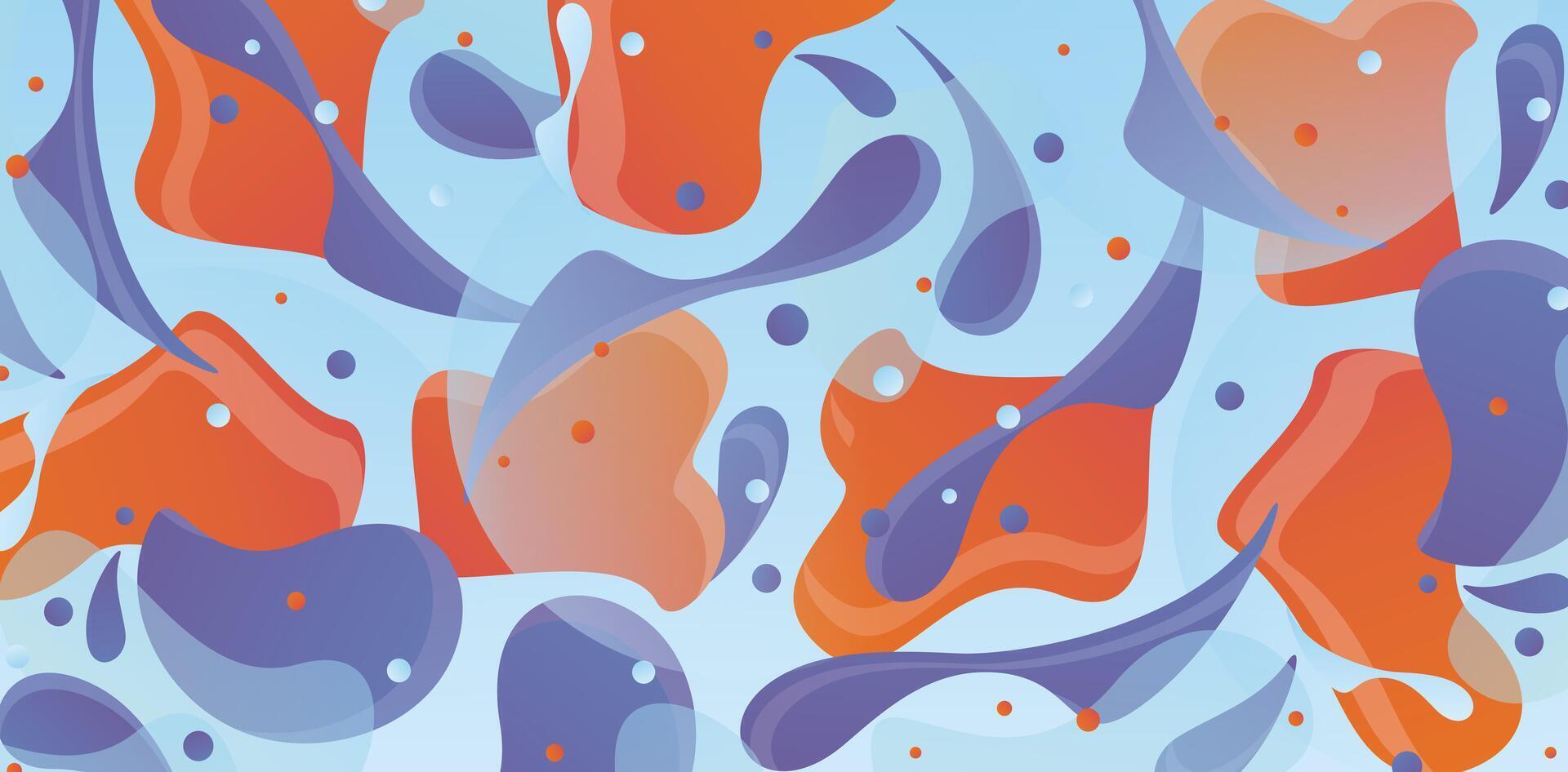 Abstract composition of colorful shapes in a gradient style background with geometric pattern for presentation slides, template with space for text, business card , abstraction creative website banner vector