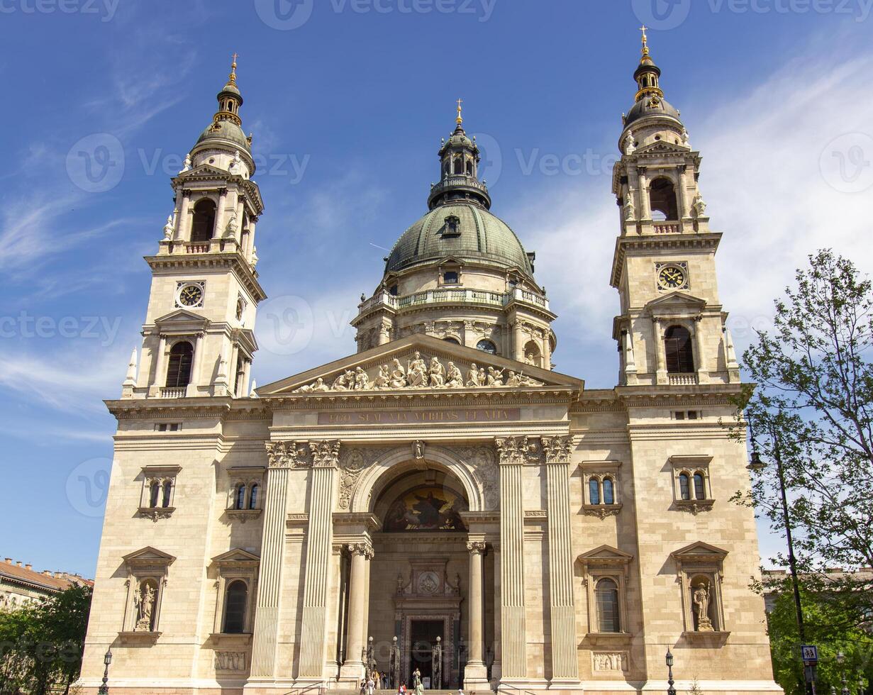 Majestic Facade of St. Stephens Basilica - Budapest, Hungary photo