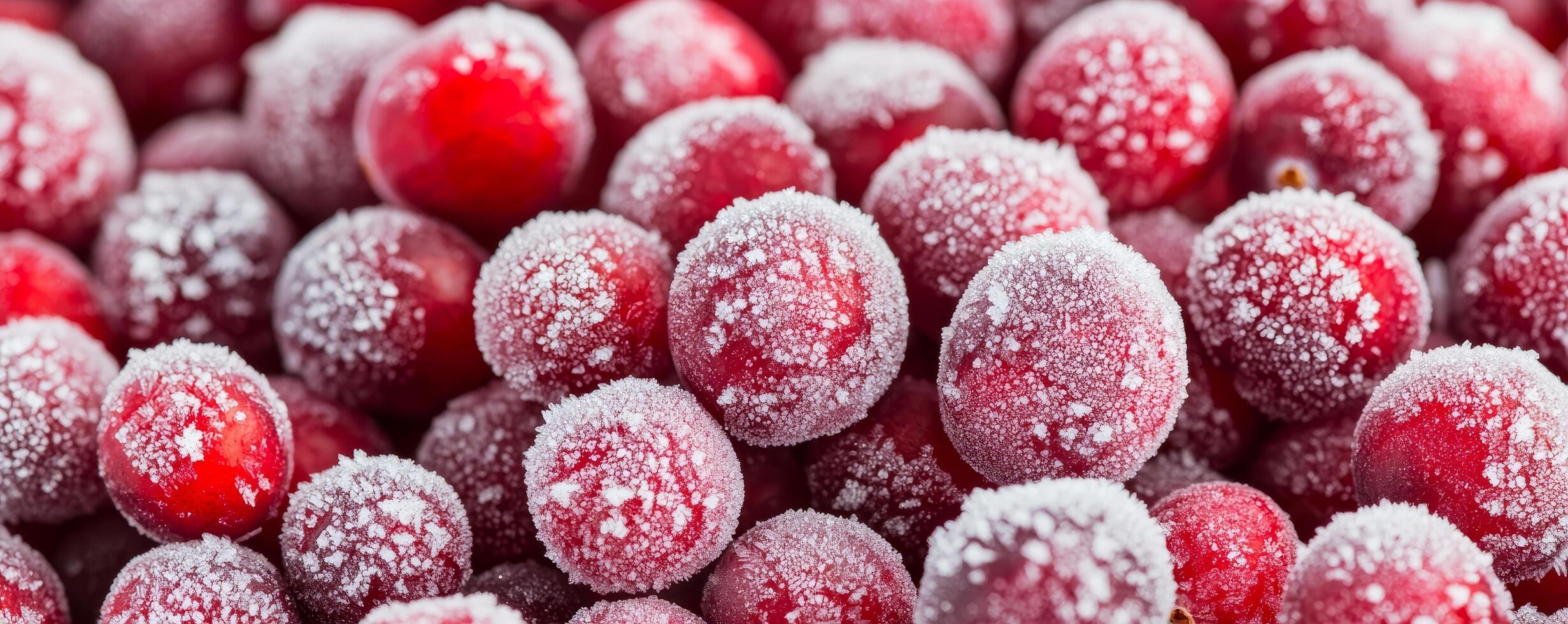 Frosted berries close-up with a textured appearance. photo