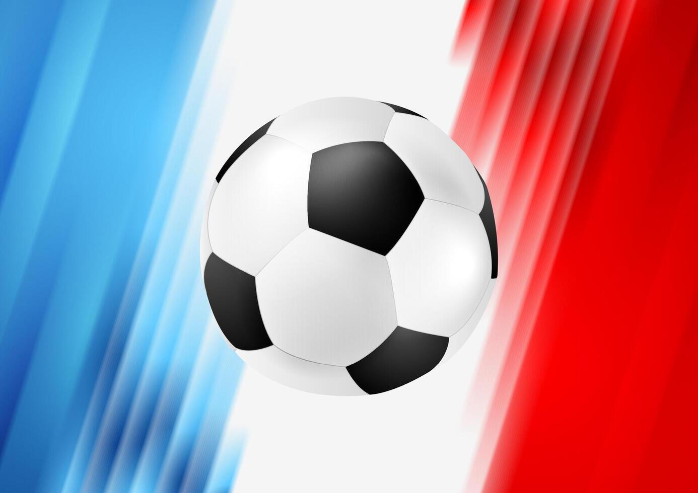 French colors soccer background vector