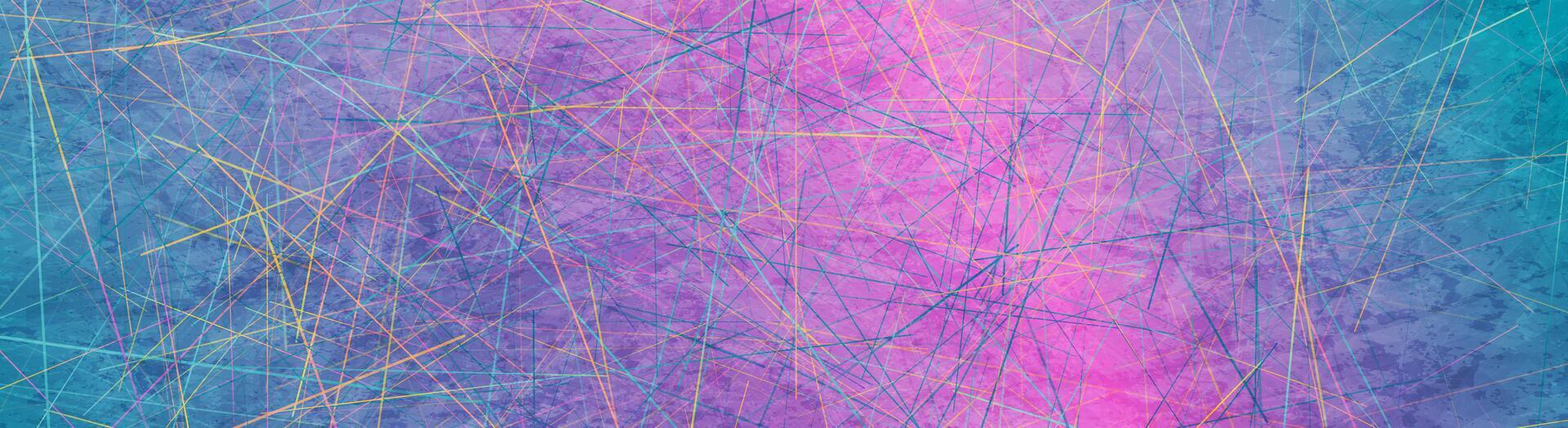 Colorful holographic lines abstract grunge background vector