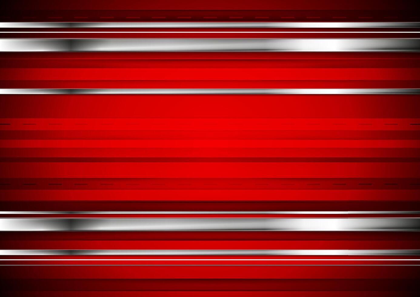 Striped tech metallic corporate background vector