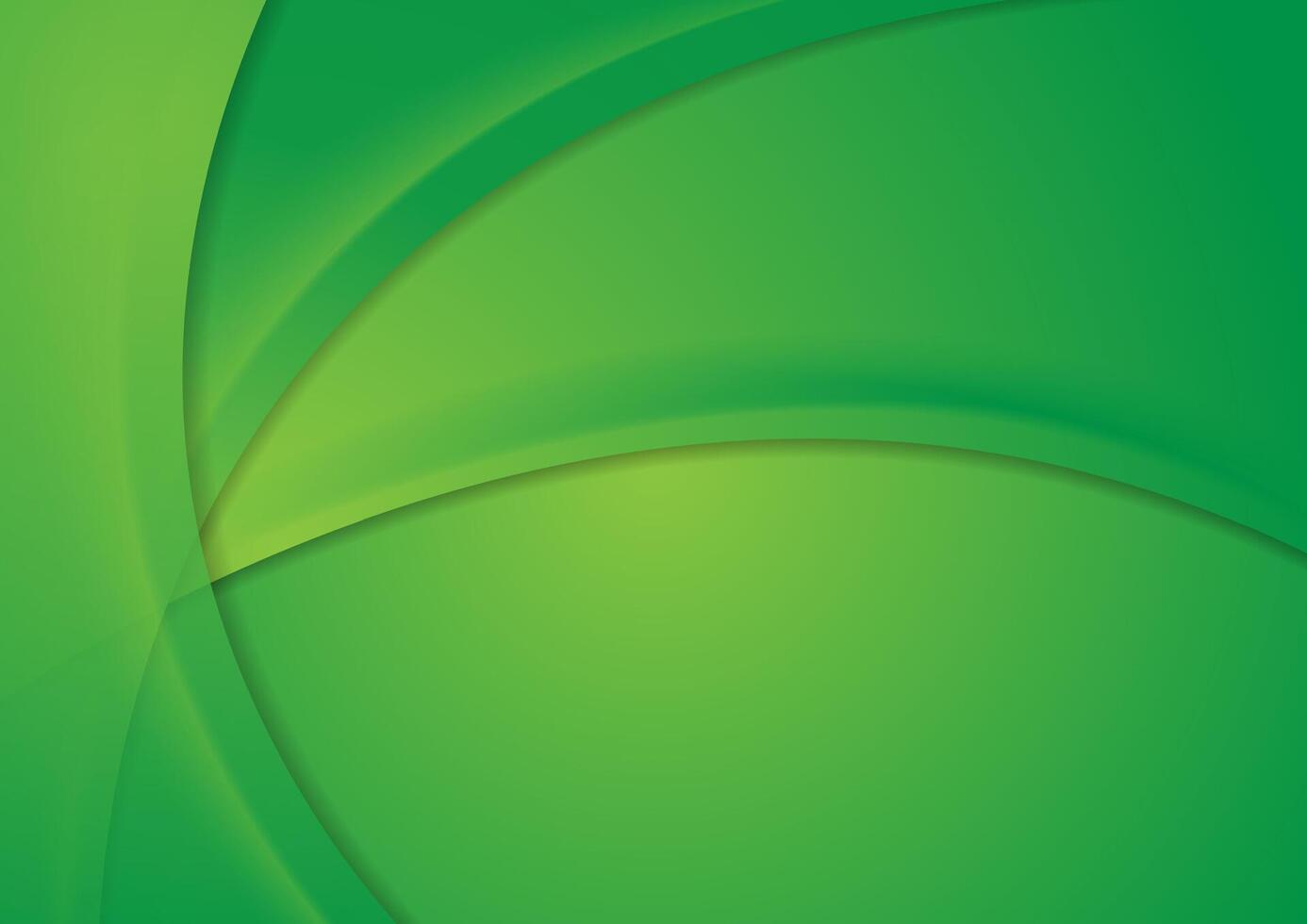 Abstract bright green corporate wavy background vector