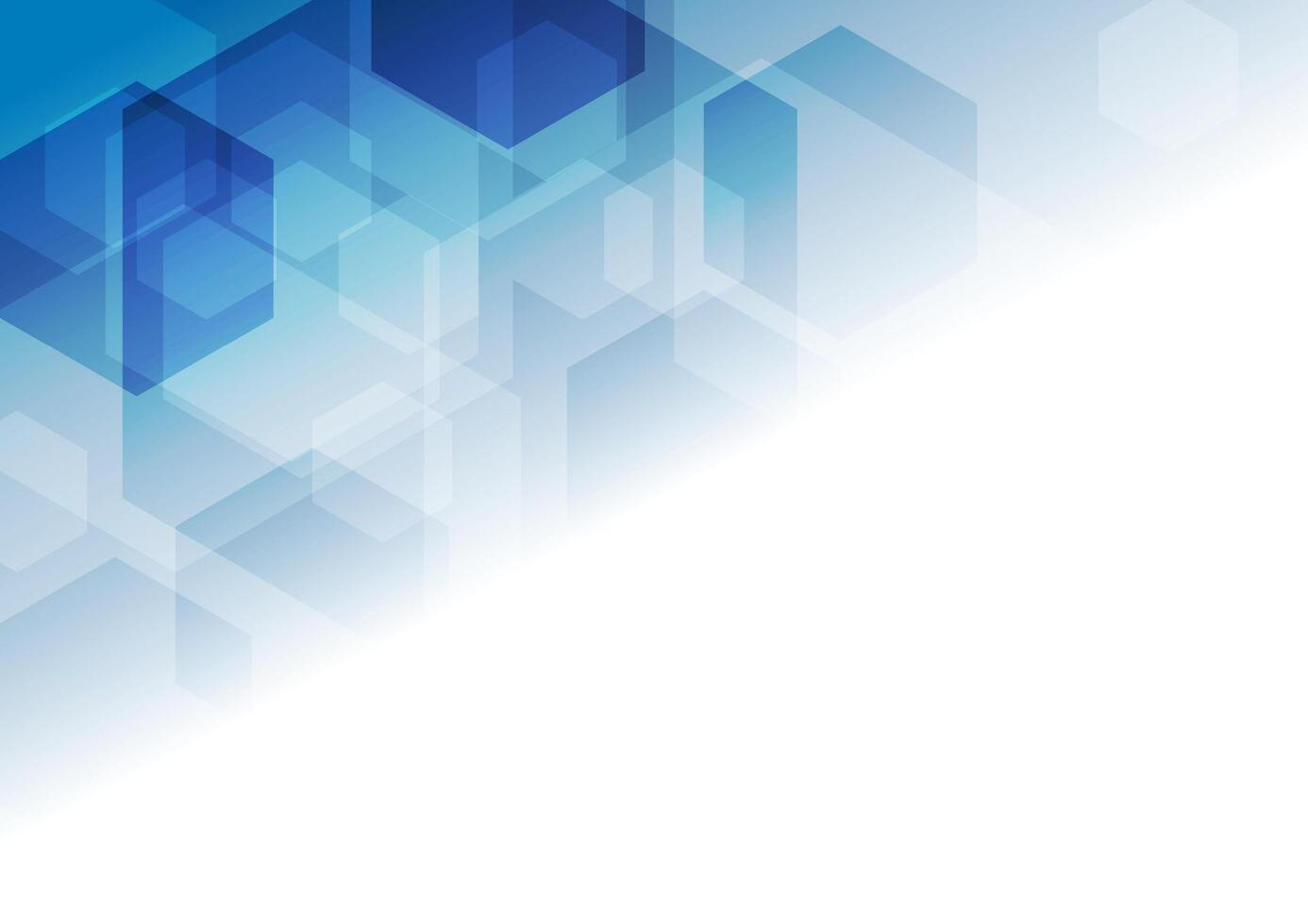 Bright blue tech geometric background vector