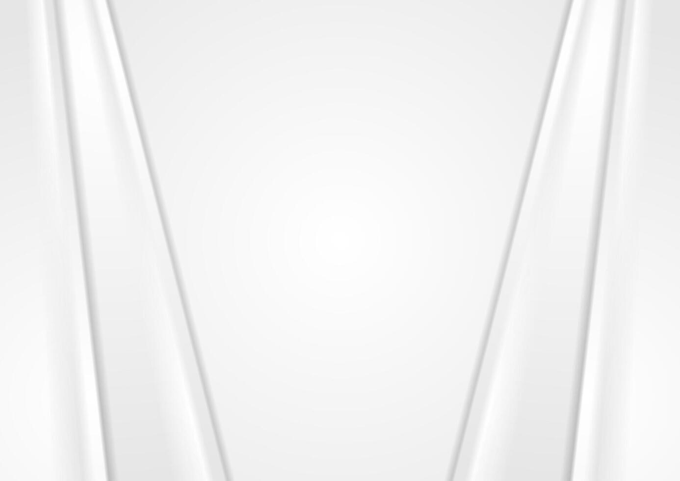 Abstract corporate grey white smooth background vector