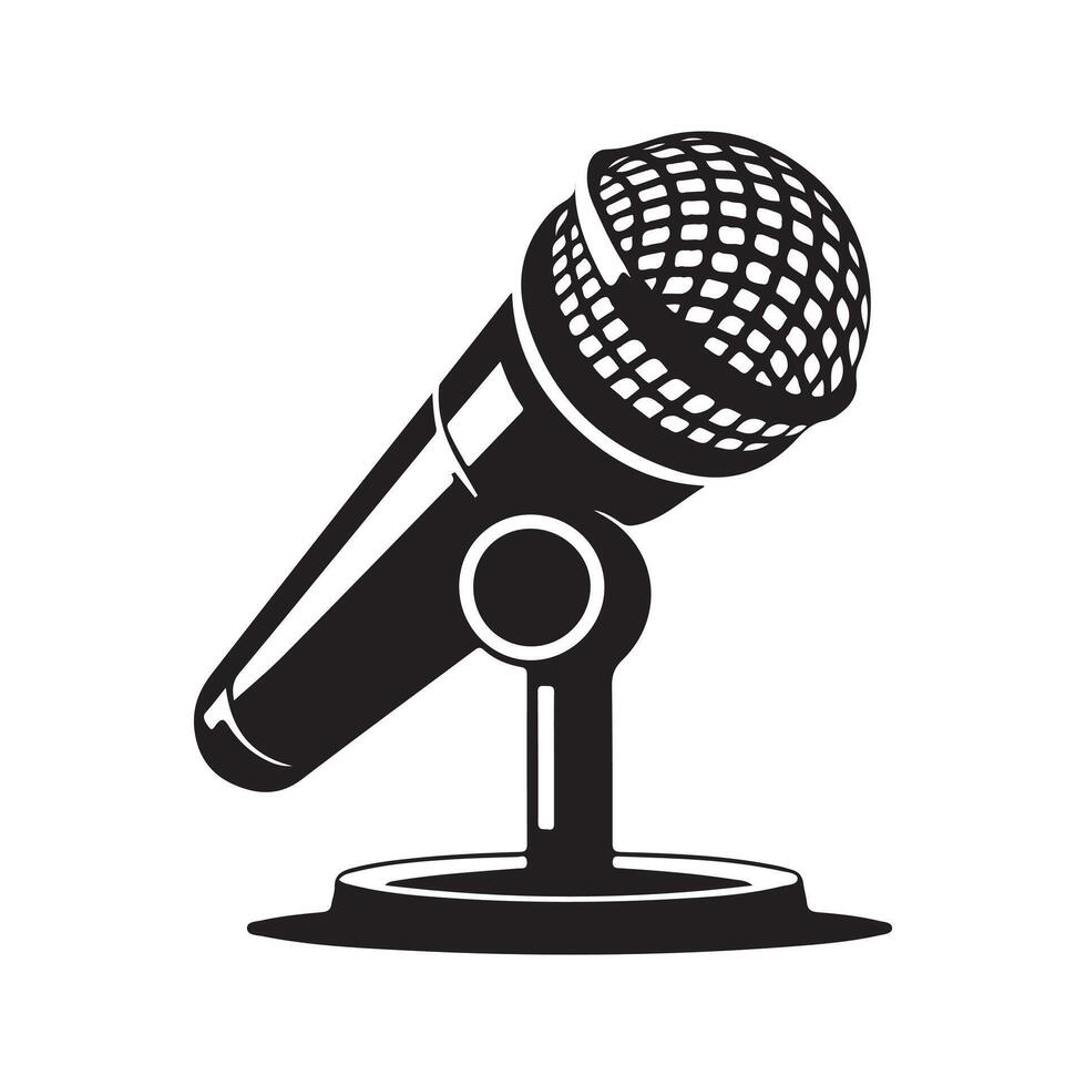 Microphone icon design vector