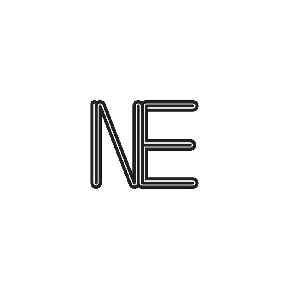 Modern EN NE Logo and Icon Design for Innovative Brands vector