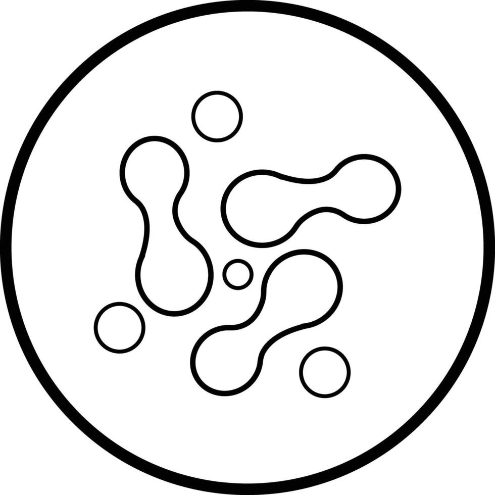 Probiotics icon. Beneficial bacterias for human health and beauty. illustration of a bacteria. vector
