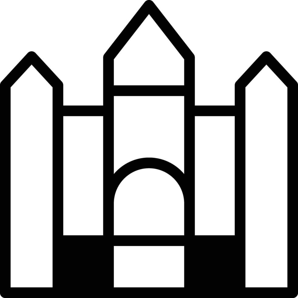 Parliament icon. a black and white image of a castle. Building of government. Black icon isolated on white background building of government . vector