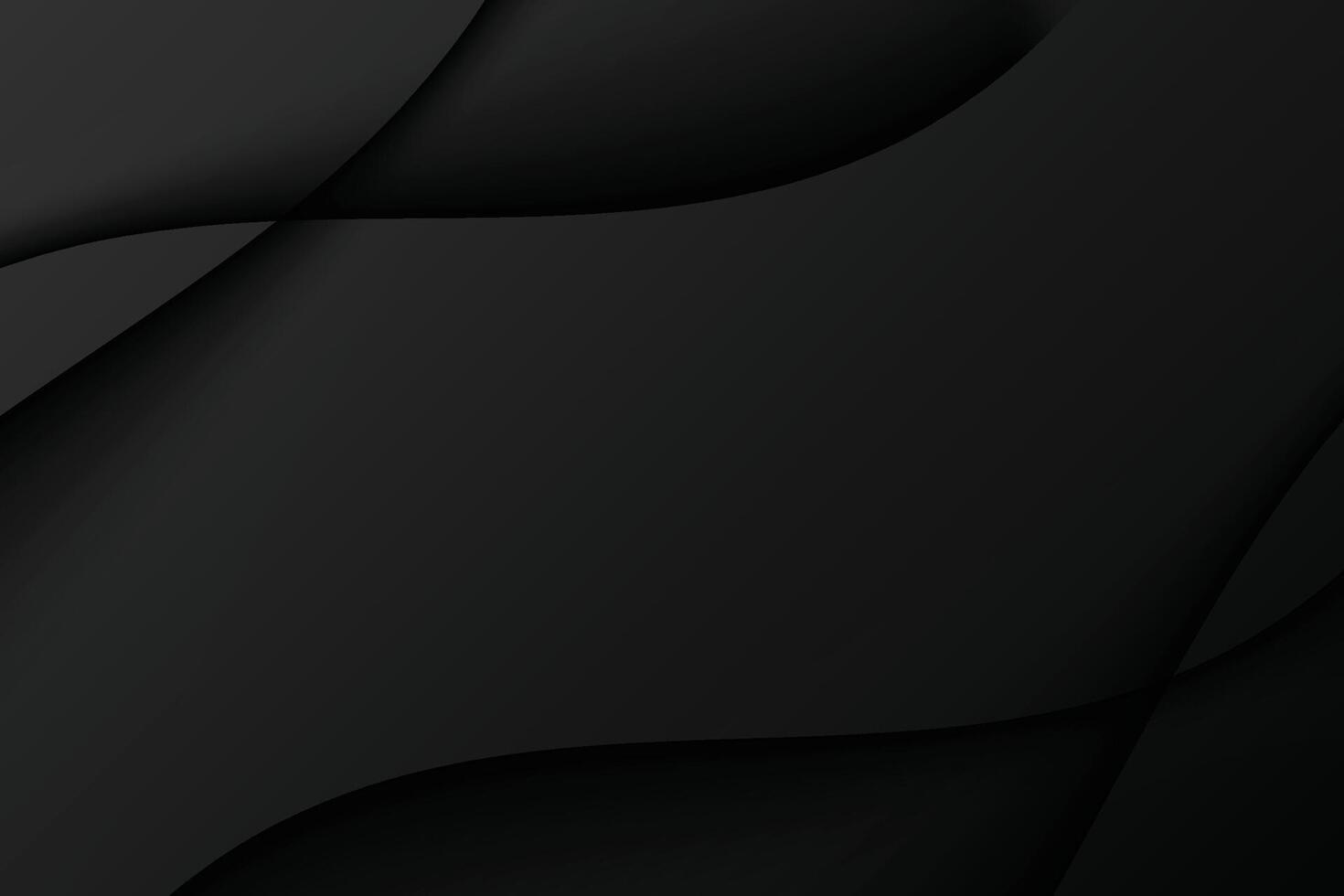 Black color background with a wavy design vector