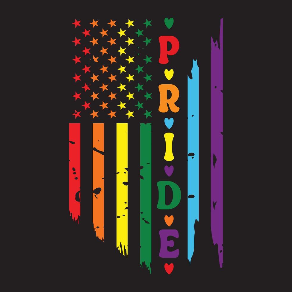 pride - Gay Typography T-shirt Design, Human LGBTQ Pride illustration, Gay Festival design sublimation vector