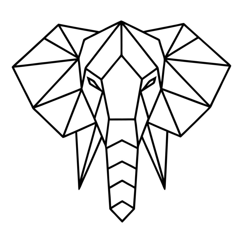 Wildlife Art in Geometrical Polygon Style vector
