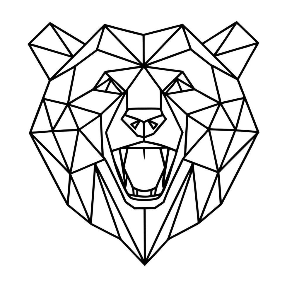 Minimal Polygon Animal Art for Designers vector