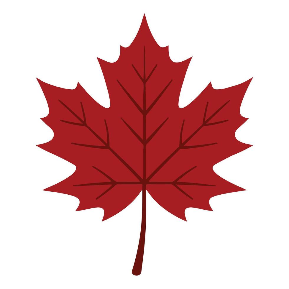 Isolated Fall Leaves in a Seasonal Art Illustration vector
