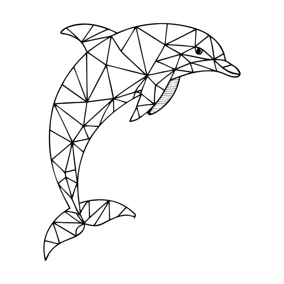 Sublimation Design with Polygon Animal Shapes vector