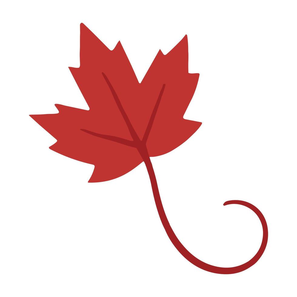 Autumn Leaf Illustration for Seasonal Decoration vector