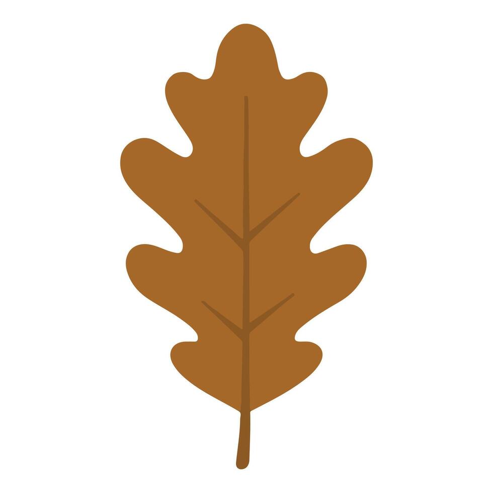 Autumn Leaves Isolated with Hand Drawn Fall Style vector