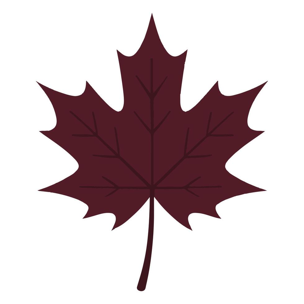 Autumn Leaf Design in a Fall Illustration Style vector