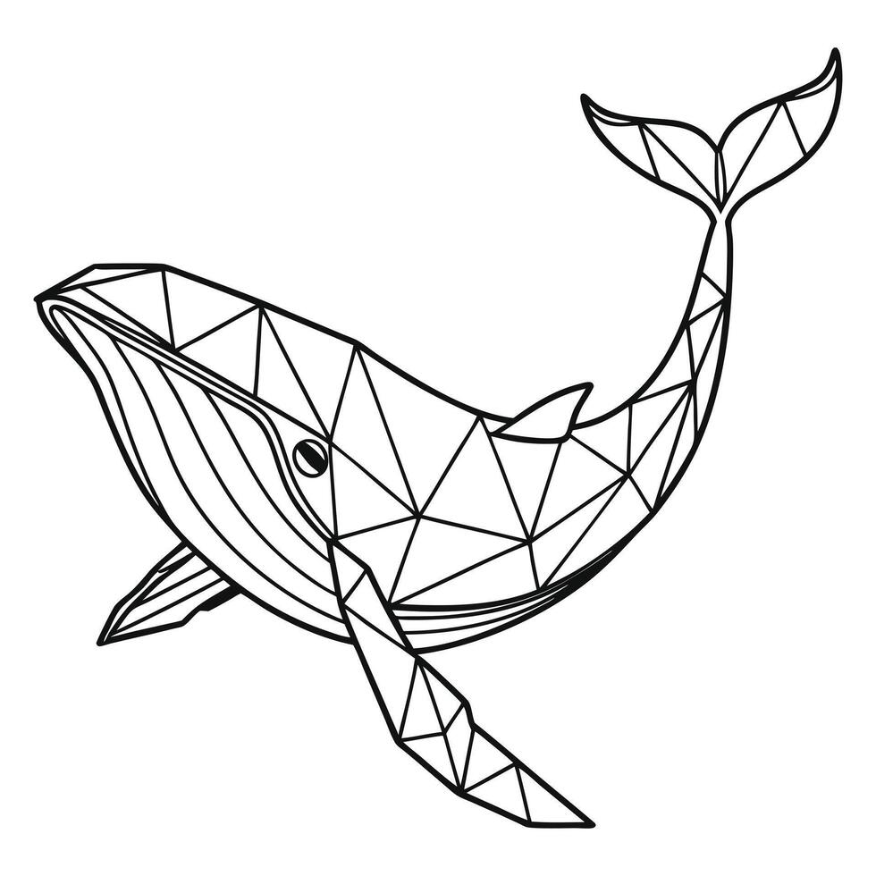 Graphic Polygonal Wildlife Design vector