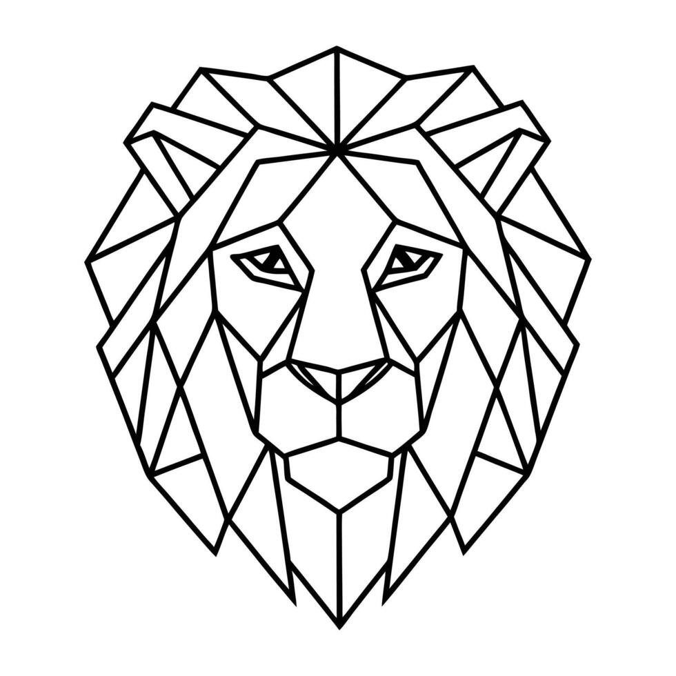 Geometric Animal Illustration Design vector