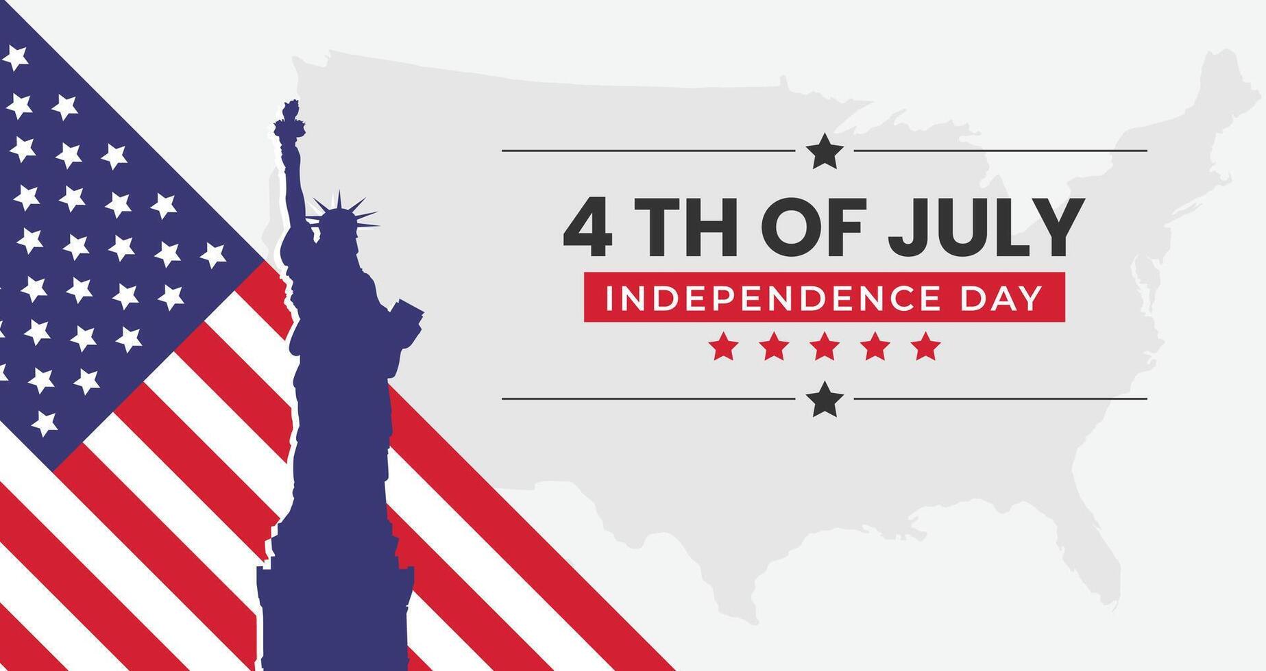 Independence Day United States of America 4th of July vector