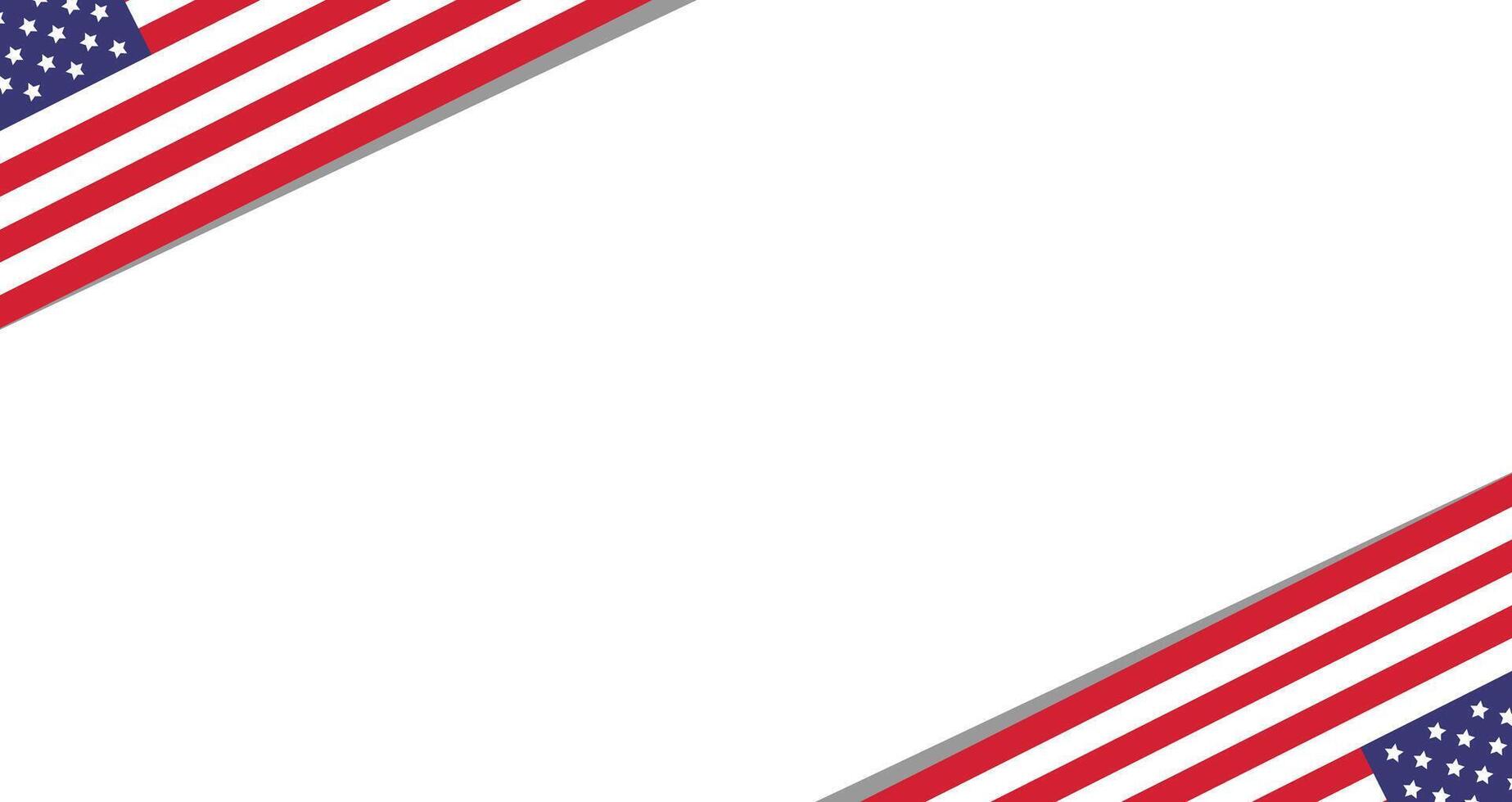 American flag template background. illustration vector