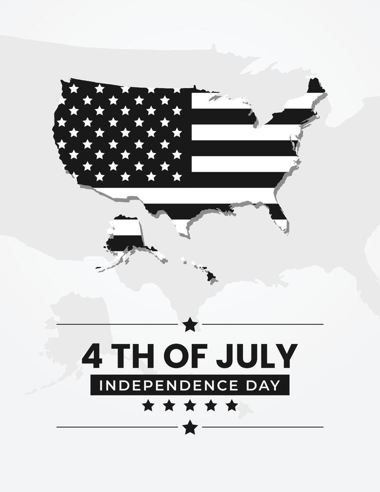 4th of july independence day background design. vector