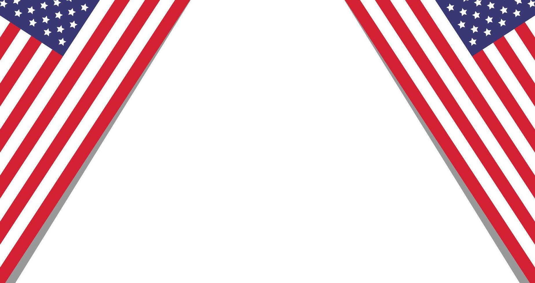 Flag of the United States of America. illustration American Flag vector