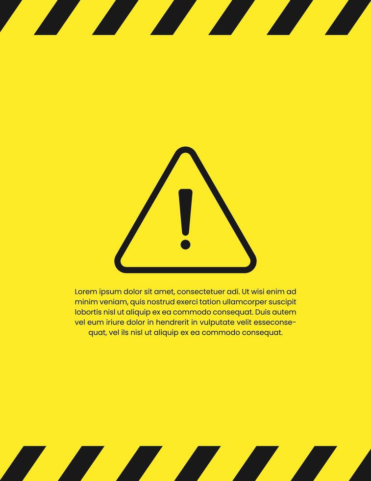 Caution Warning Sign Background Design vector