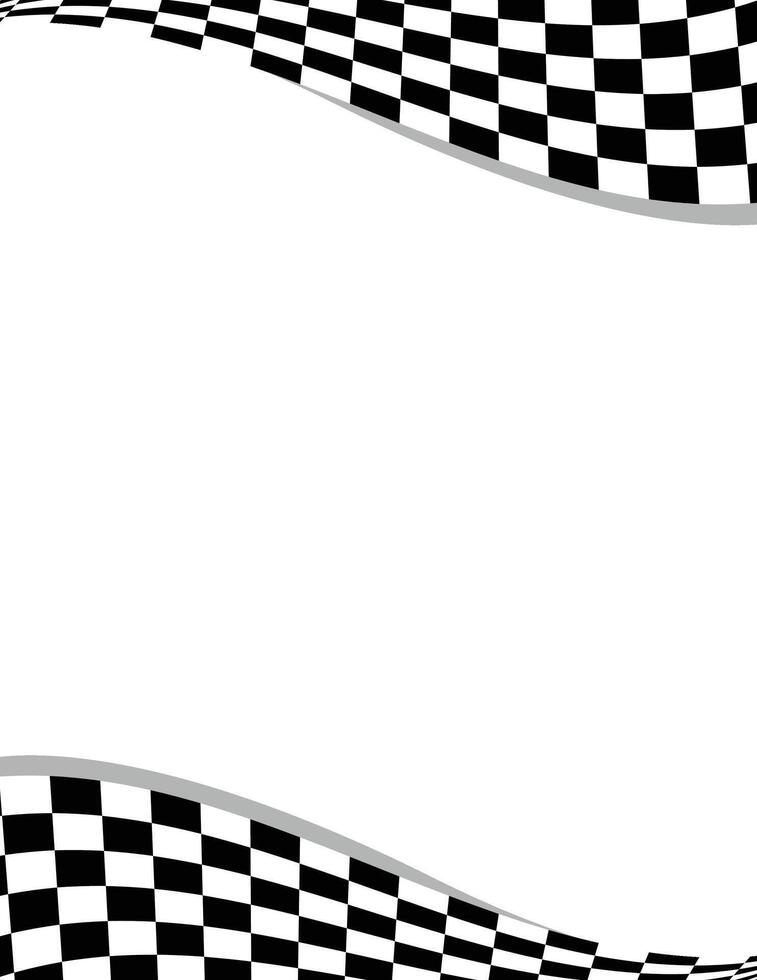 Racing checkered flag template background design vector