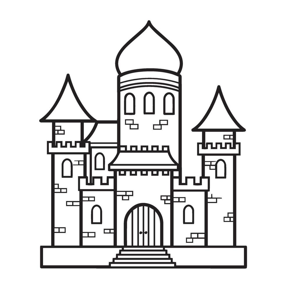 Majestic Castle Illustrations Collection Capturing Fairy Tale Fantasy Castle Themes vector