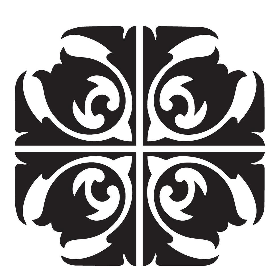 Floral Mandala Design Style Balanced Through Layers of Bloom Arrangements vector