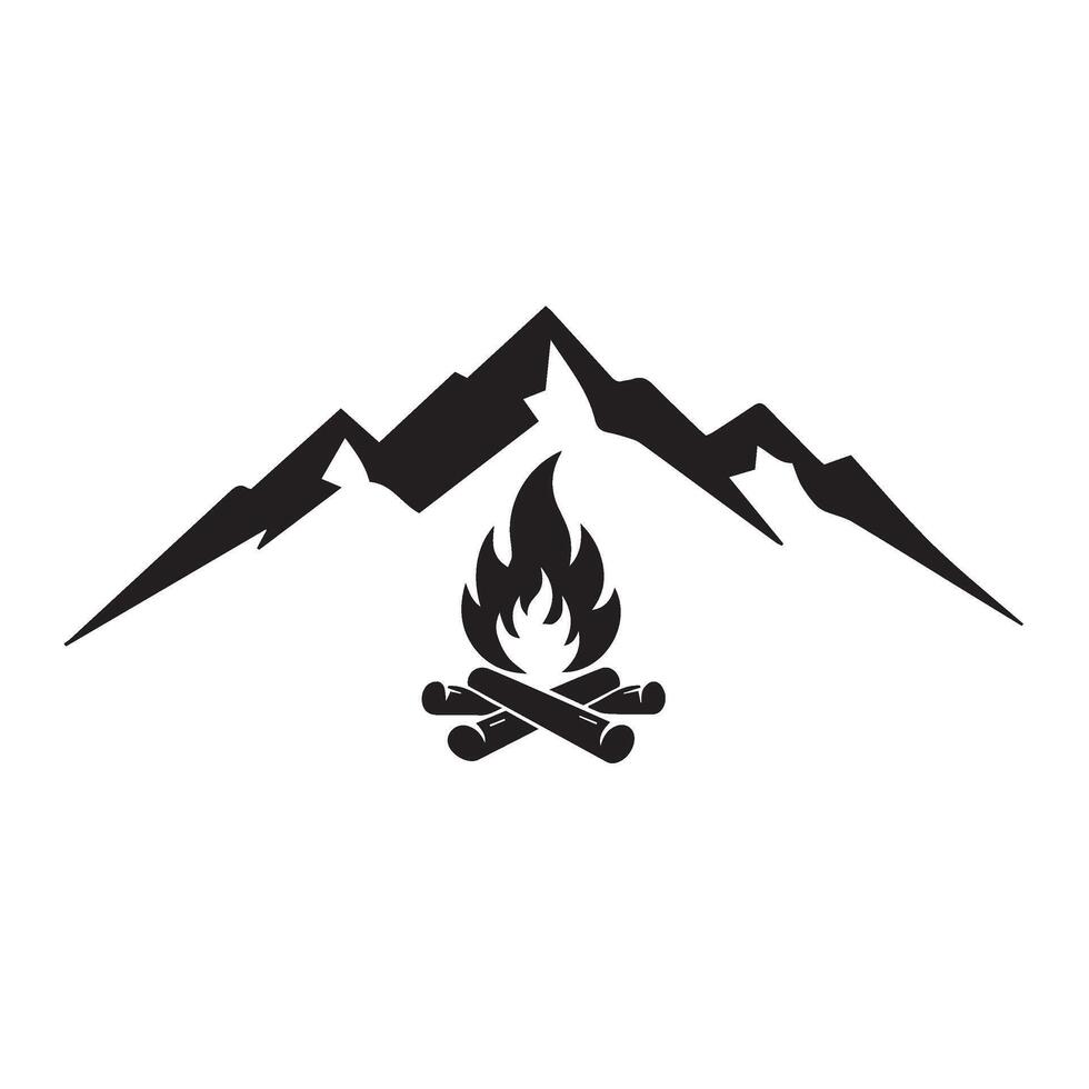Hiking Expedition Campsite Perfect For Adventure Enthusiasts Seeking Outdoor Thrill vector