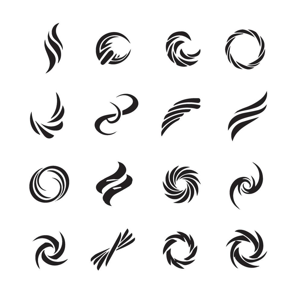 Elegant swirl framework designed for high-quality aesthetic compositions vector