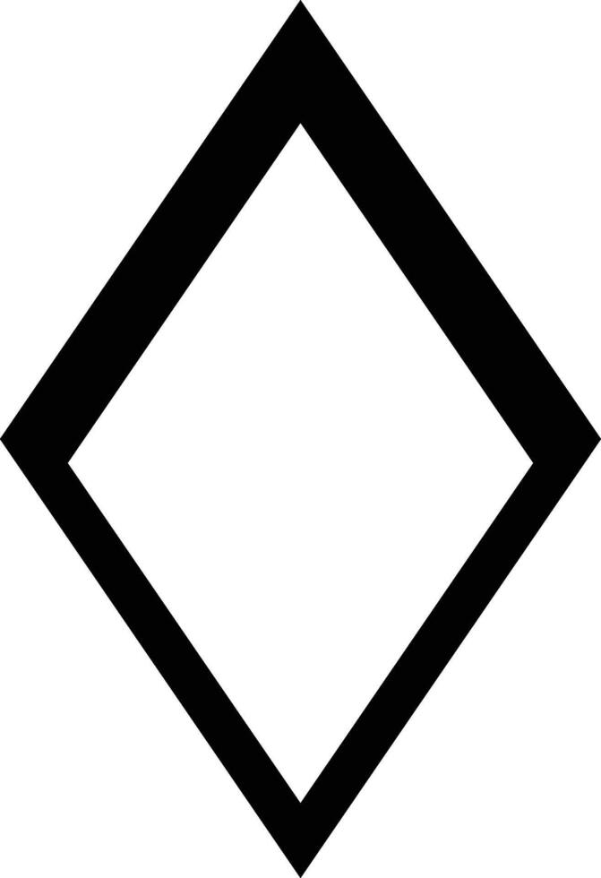Trending design of rhombus diamond lozenge flat icon vector