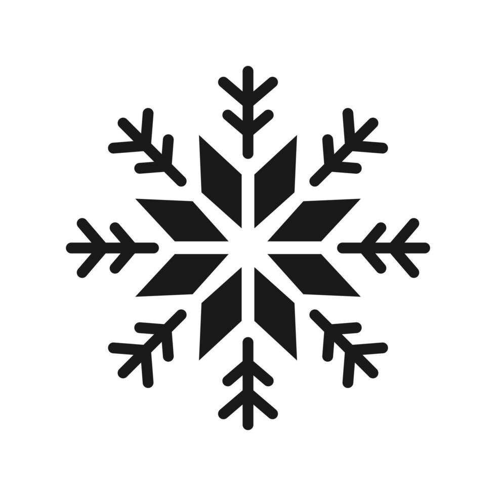 Artistic design of snow crystals for winter theme vector