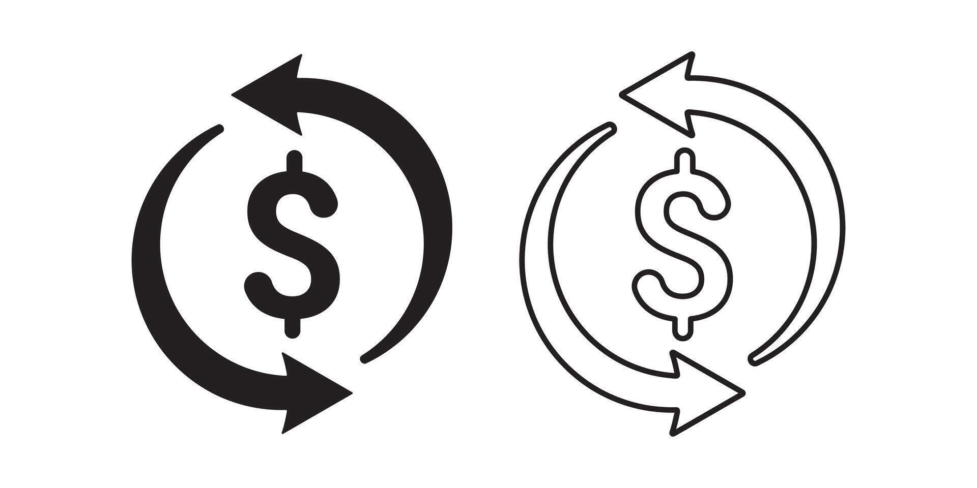 Cash Flow Finance Icon Design vector