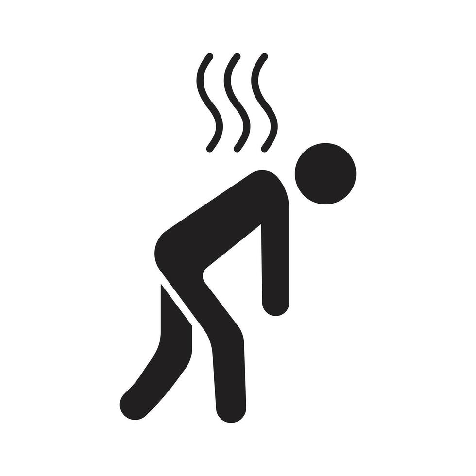 Full icon representing maximum exhaustion or burnout vector