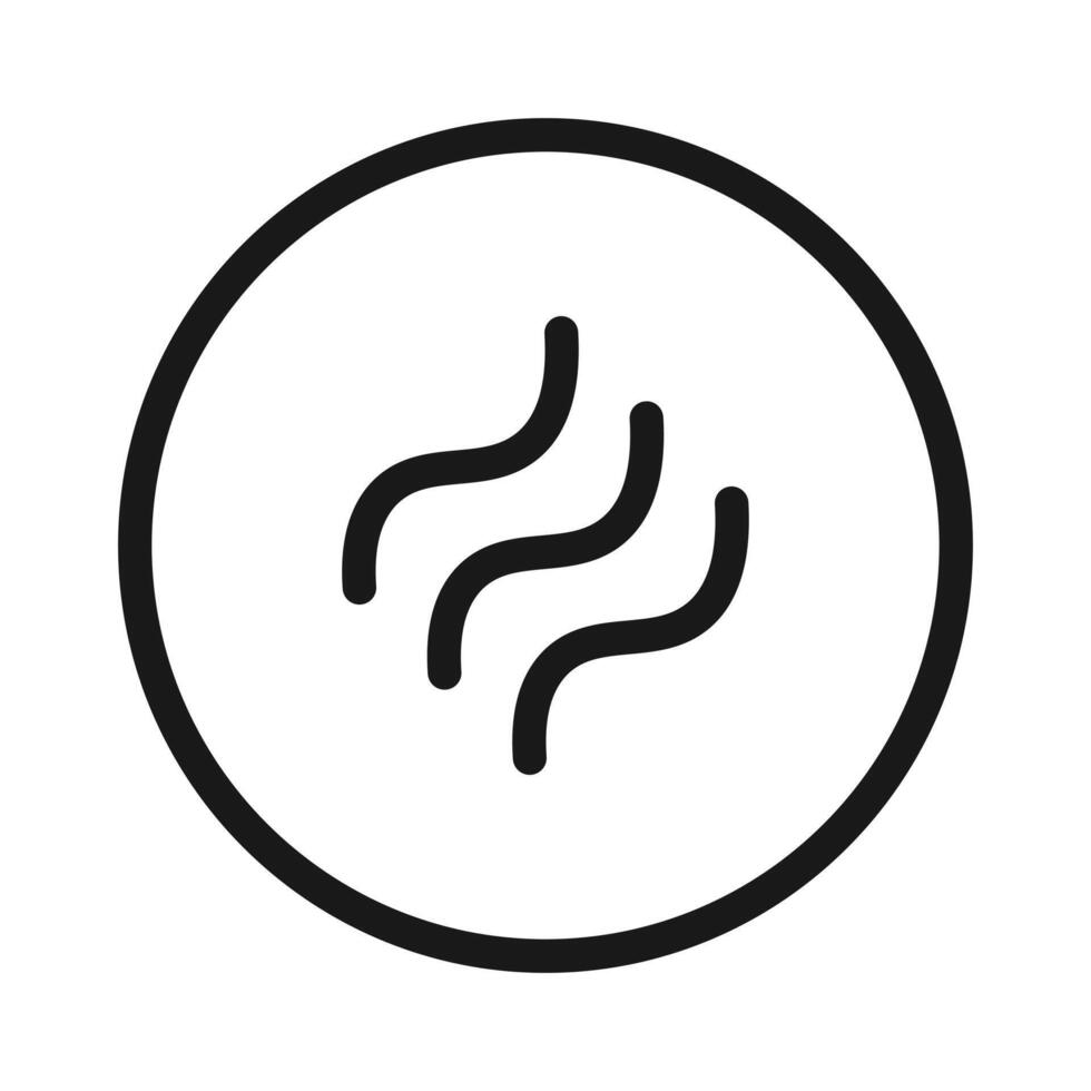 Thin line outline design of soft skin icon vector