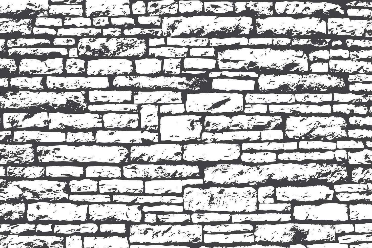 Monochrome wall brick texture design illustration vector