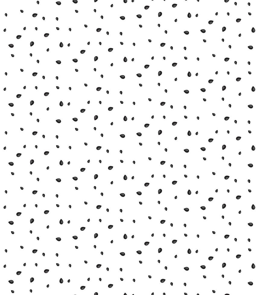 Seamless pattern design with scattered watermelon seeds vector
