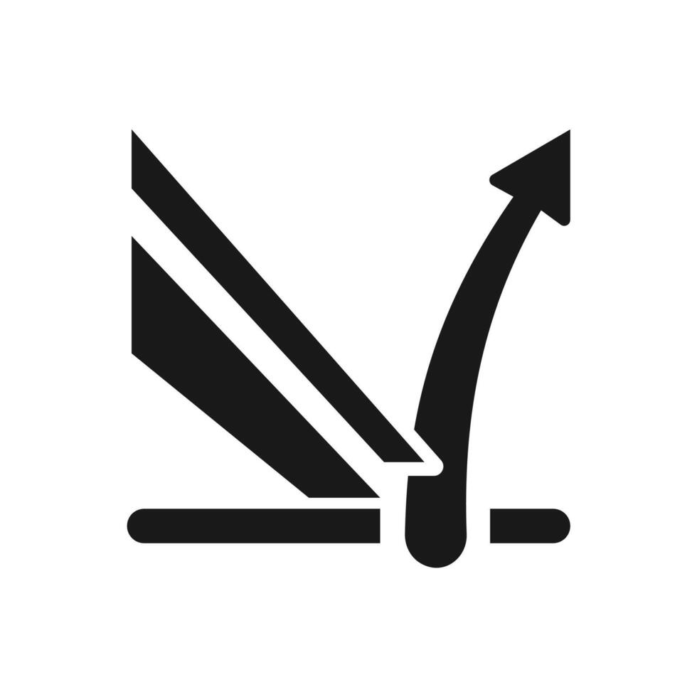 icon of lift and cut system design vector