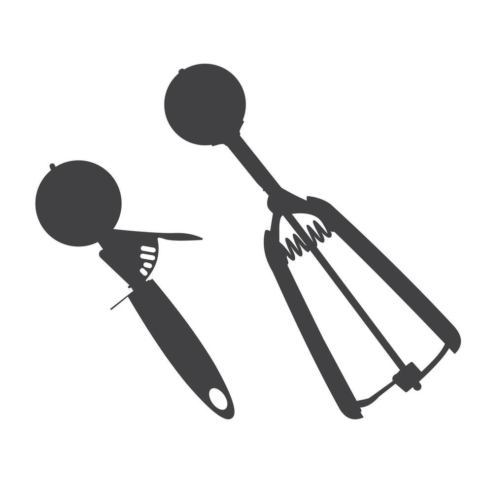 Ice cream scoop icon for dessert and food design projects vector