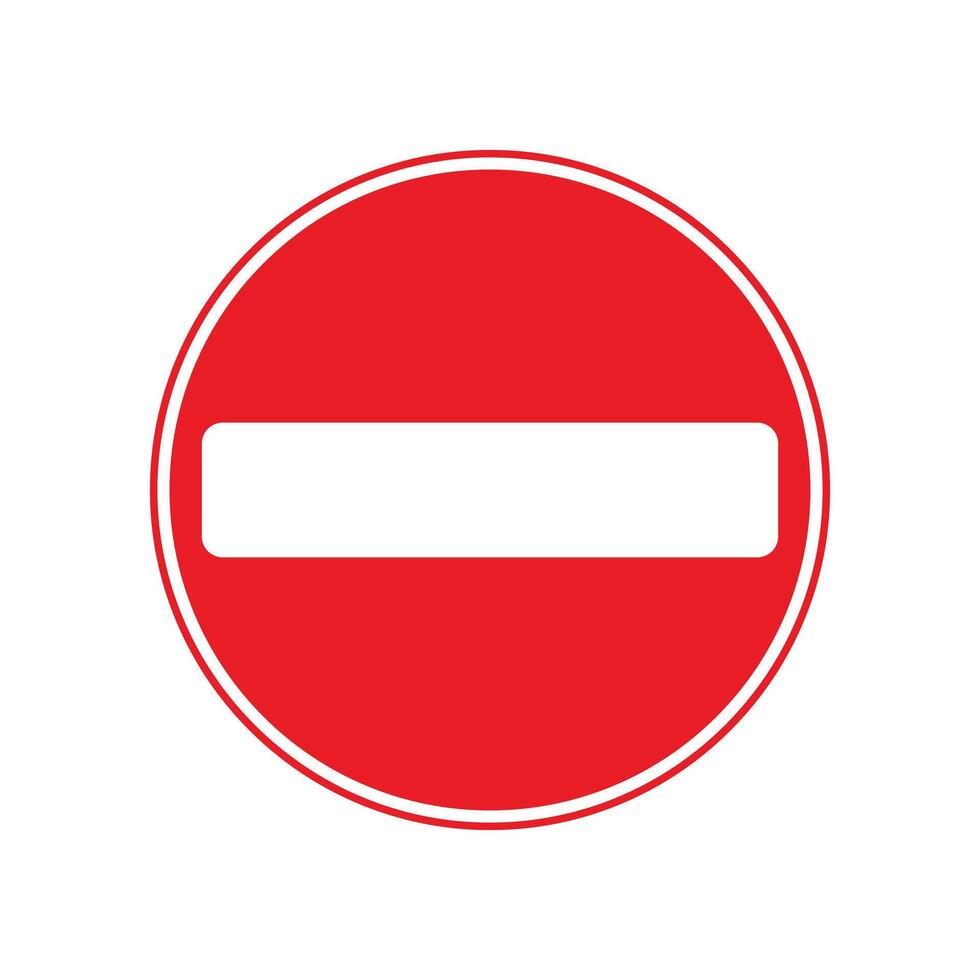 Road sign showing stop message with clarity vector